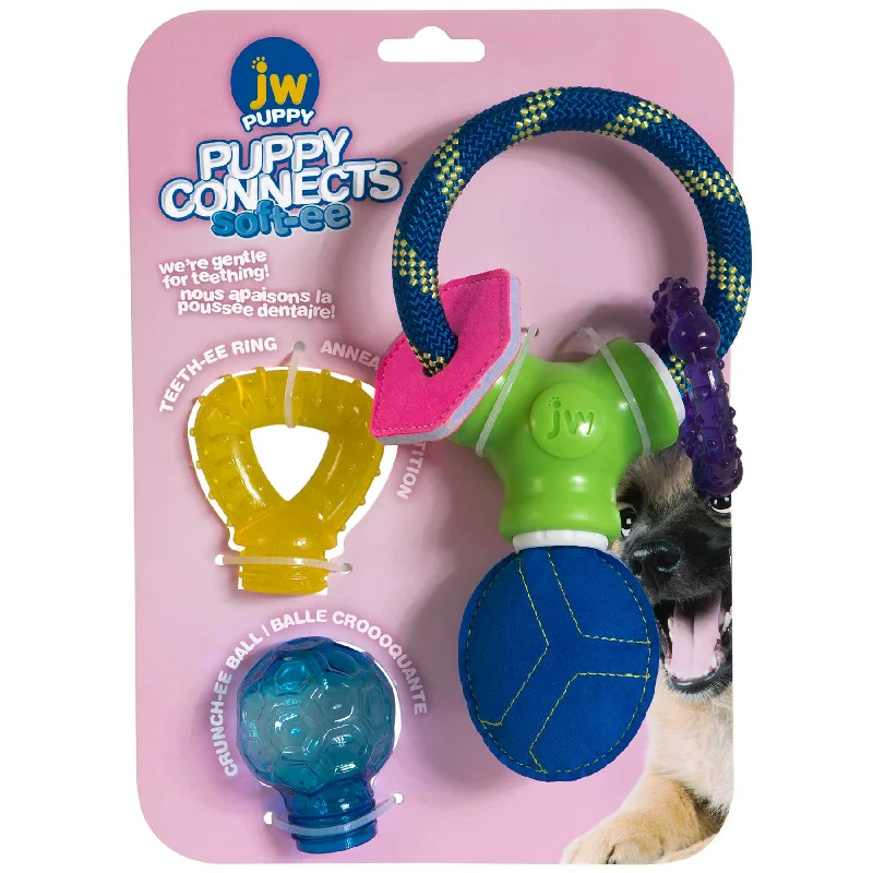 - Rabbit toy selectionJW Puppy Toys Connects Soft-ee Set