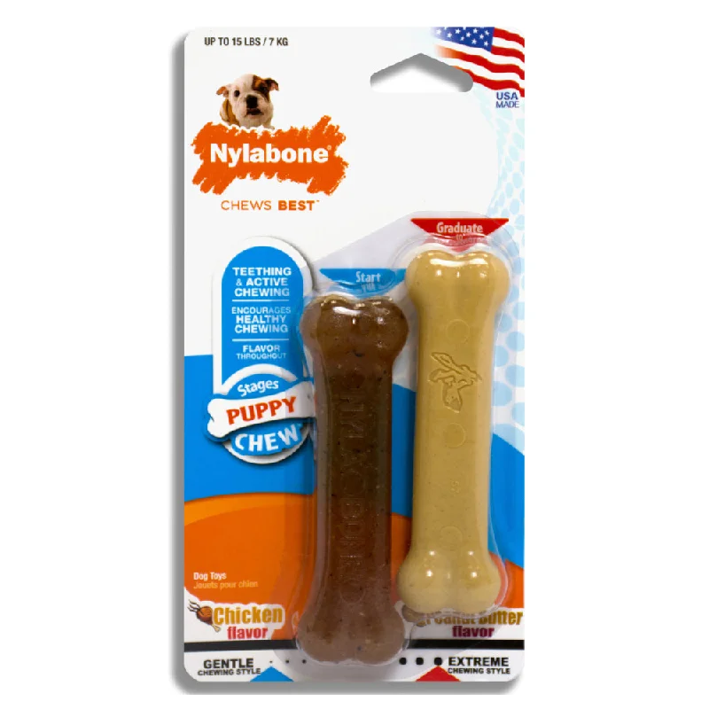 - Pet educational toy recommendationsNylabone Puppy Twin Pack of 2