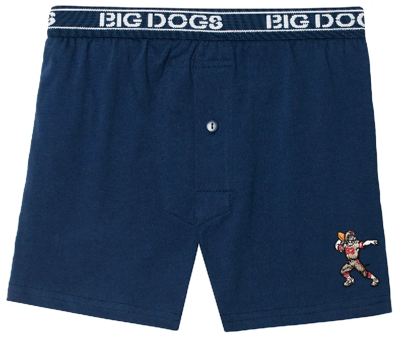 - Winter warm clothes for short-haired dogsFootball Quaterback Embroidered Knit Boxer