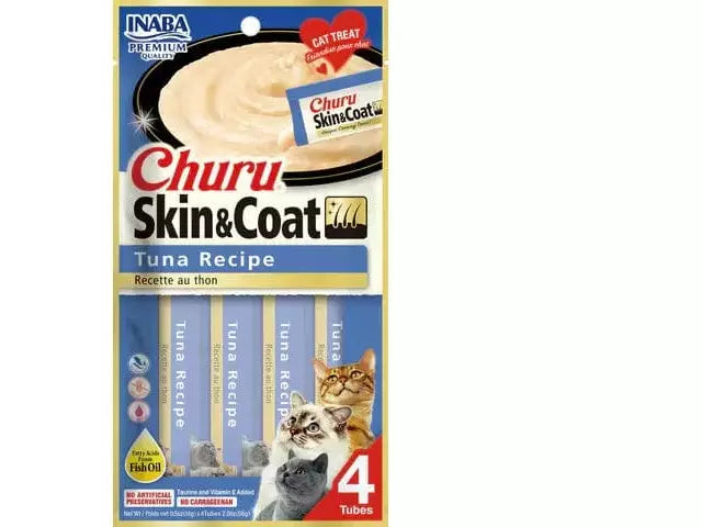 ---Churu Skin & Coat Tuna Recipe 4 tubes 56g