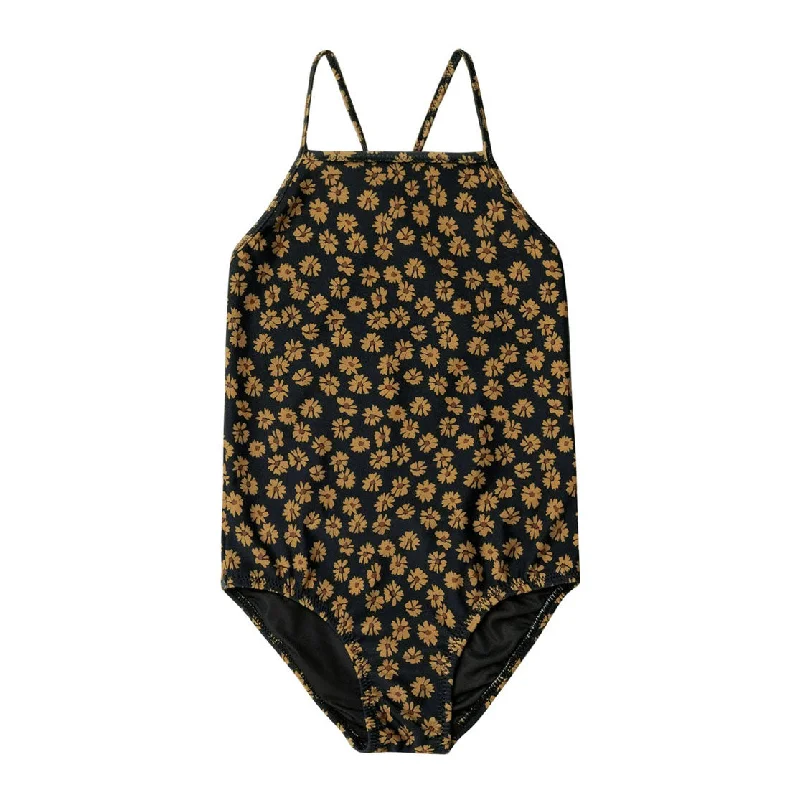 - Organic cotton dog bibsRylee and Cru  Black Floral Sky One-Piece