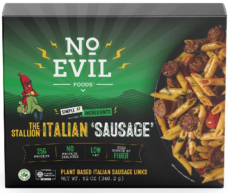 - Foldable and portable cat bagNo Evil Foods - The Stallion: Italian Sausage, 12oz