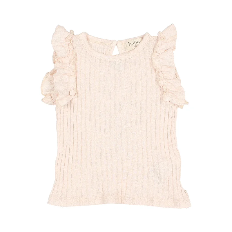 ---Buho Rose Baby Rib Ruffle Tee