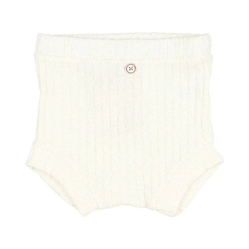 - Air box TSA certified check-inBuho Ecru Baby Rib Bloomers