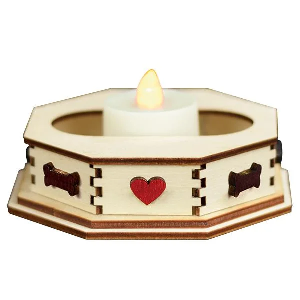 - Postoperative pet anti-licking Elizabethan collarTealight Display-Bone(Sm)