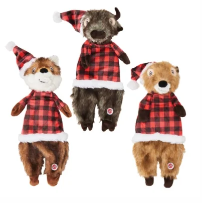 - Postoperative pet anti-licking Elizabethan collarEthical Holiday Furzz Plaid Asst. 13.5 - The Perfect Festive Plush Toy for Your Furry Friend