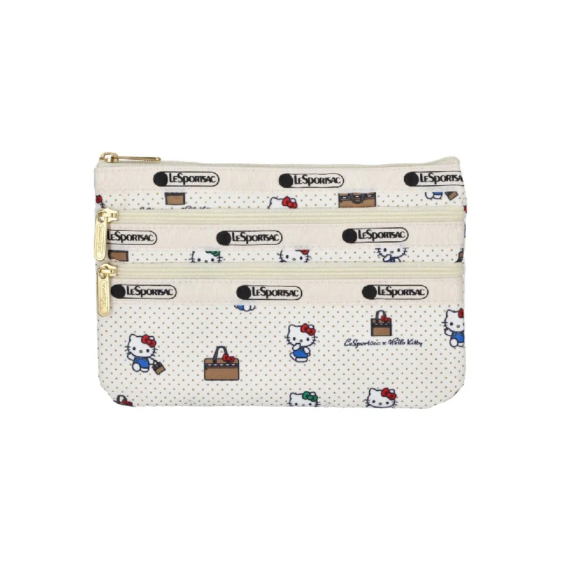 - Postoperative pet anti-licking Elizabethan collarHello Kitty x LeSportsac 3-Zip Cosmetic Bag (No Bag No Life)