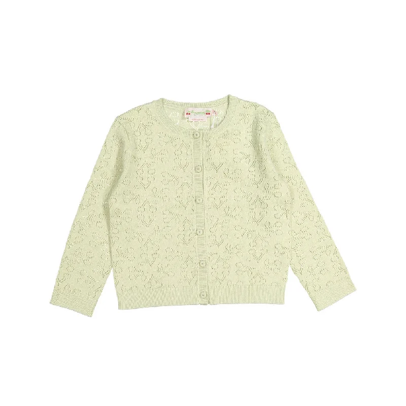 - Air box TSA certified check-inBonpoint Pistachio Cherry Openwork Cardigan