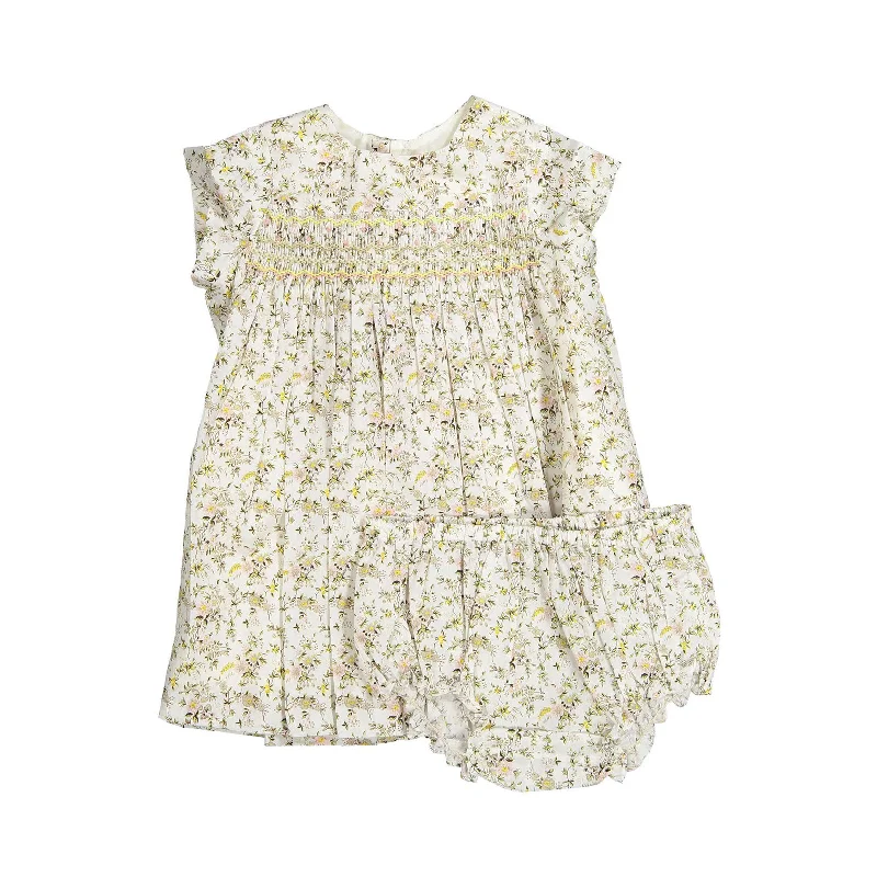 - Air box TSA certified check-inBonpoint Natural Floral Maruska Baby Dress