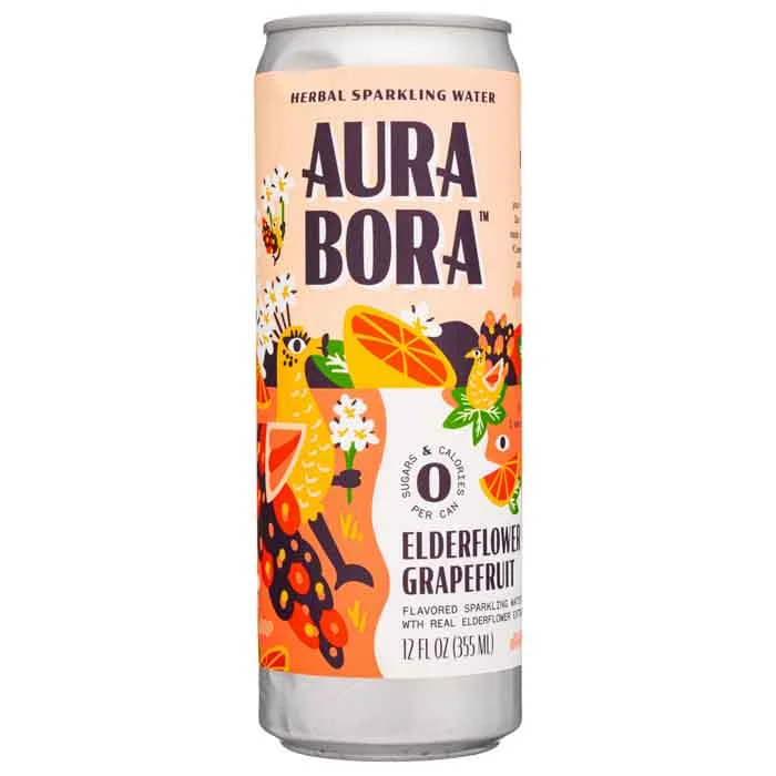 - Car dog seat beltAura Bora - Elderflower Grapefruit Sparkling Water, 12oz