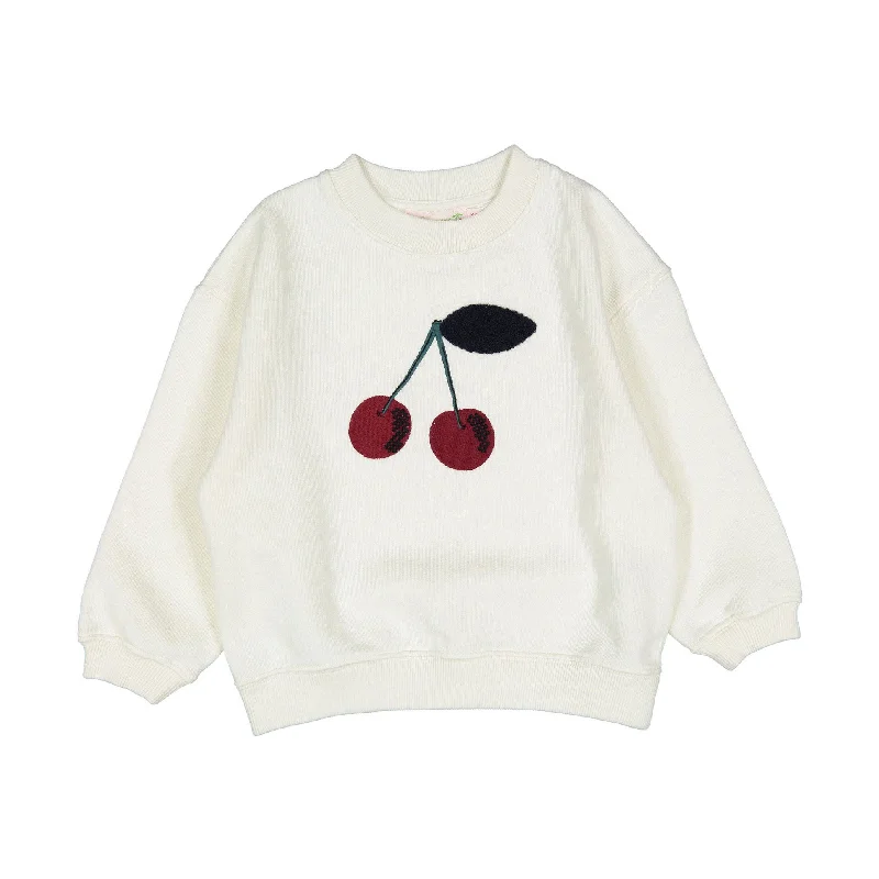 - Pet tear stain cleaning wipesBonpoint Milk White Cherry Tayla Sweatshirt