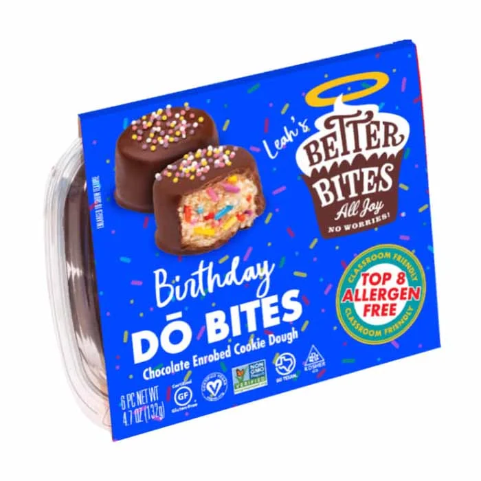 ---Better Bites - Gluten-Free Chocolate Covered DŌ Bites, 6 Pack | Multiple Flavors