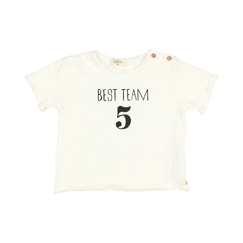 ---Buho Ecru Baby Best Team Tee