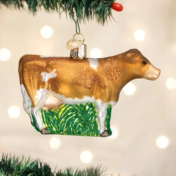 - Chinchilla cooling ice nest ceramic plateBrown Dairy Cow Ornament