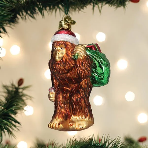  -Splash-proof food bowl AND Anti-choking slow food bowlSanta Sasquatch Ornament