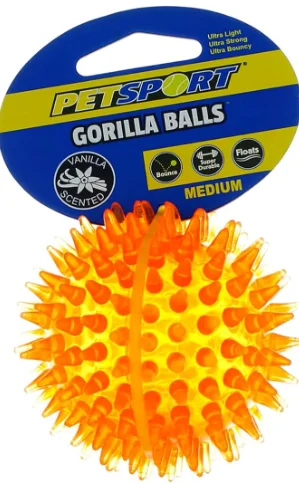 - Summer pet ice matPetSport 2.8" Gorilla Spiky Ball Floating Dog Toy - Medium | Vanilla Scented Super Durable TPR Rubber | Ultra Light, Strong & Bouncy | Play Fetch with Your Pet, Colors Will Vary