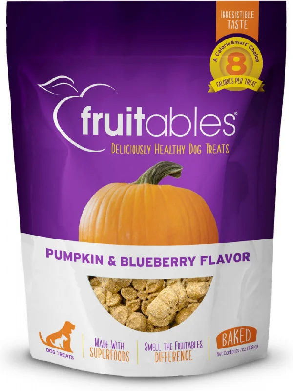 Pet ProductsFruitables Pumpkin & Blueberry Flavor Crunchy Dog Treats