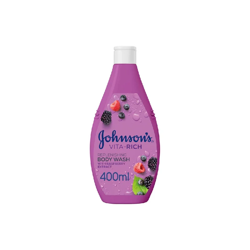 - Dog disposable foam shower gelJohnson's Vita-Rich Body Wash Replenishing Berry, 400ml