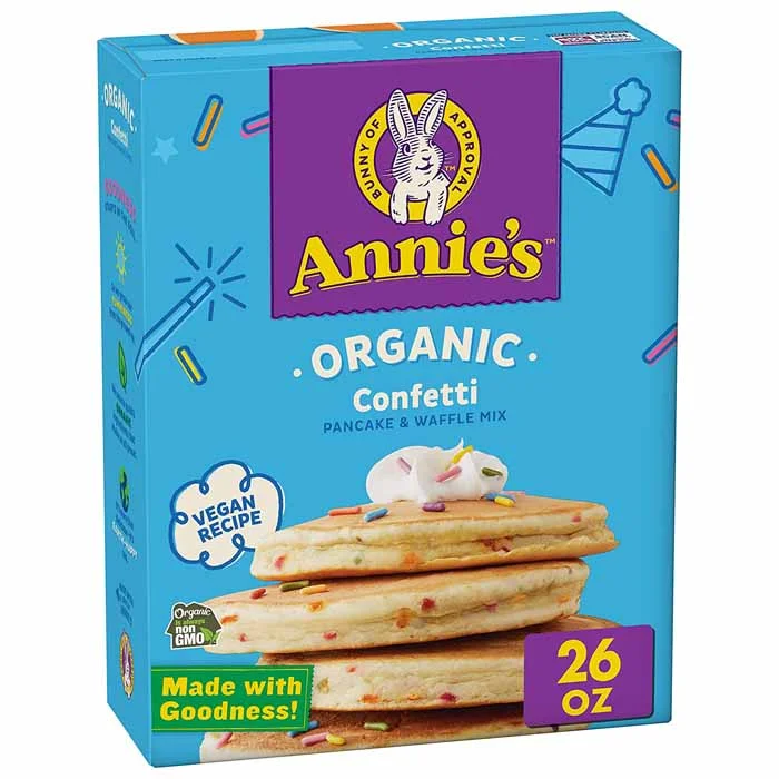 ---Annie's Homegrown - Birthday Confetti Pancake & Waffle Mix, 26oz