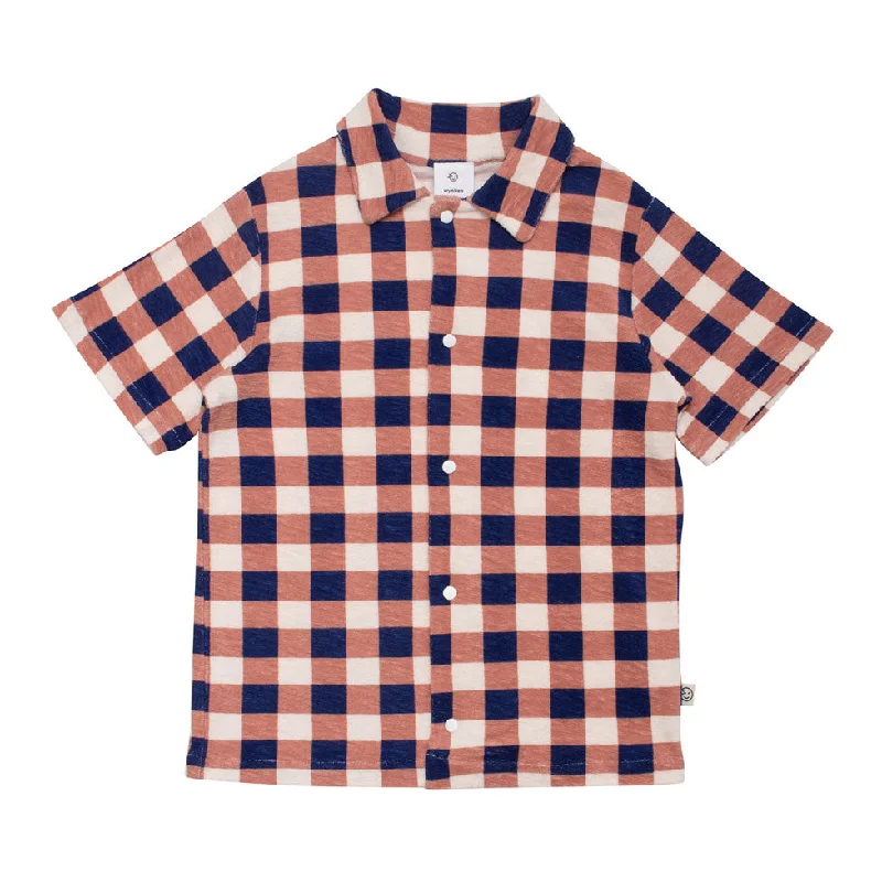 - Winter warm clothes for short-haired dogsWYNKEN Brick Navy Beach Shirt