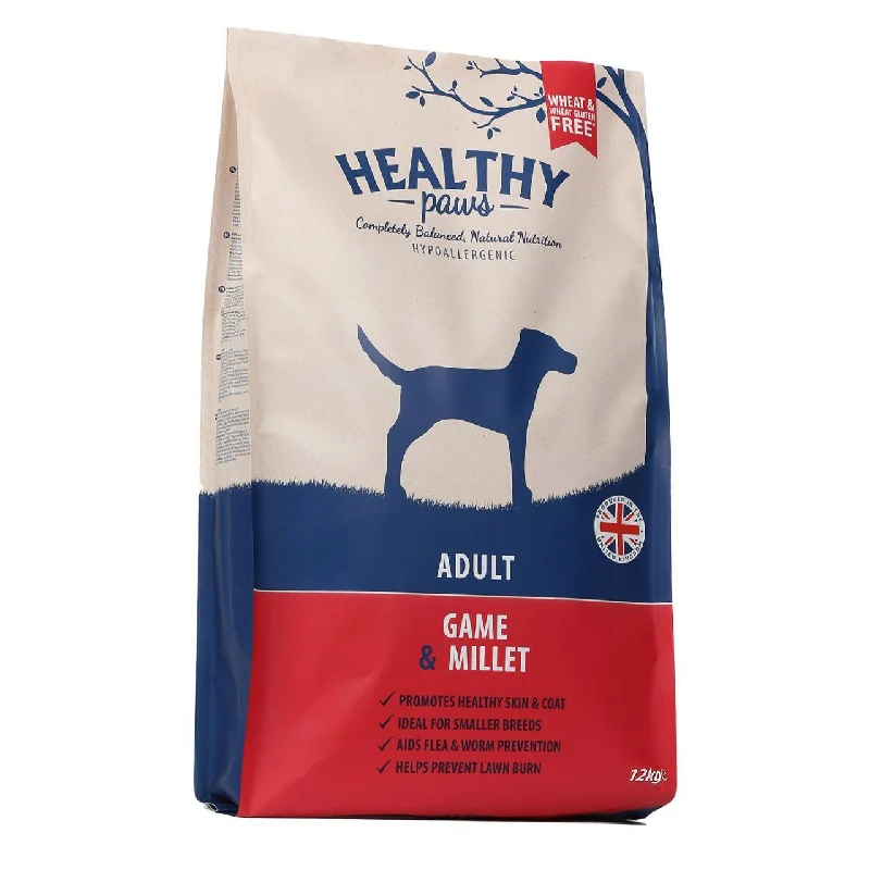 - Food for large dogsHealthy Paws Game & Millet Adult Dog Food 12kg