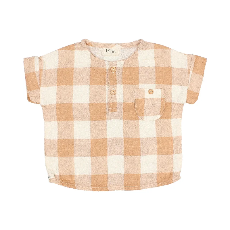  -Anti-scratch sofa protective coverBuho Caramel Baby Gingham Shirt