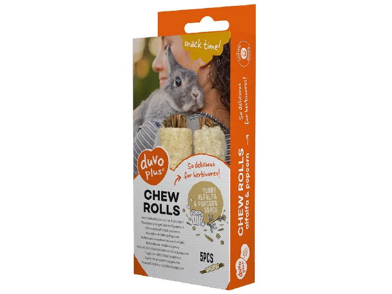 - Cat hair ball removal and hair removal creamChew rolls alfalfa & popcorn 20g - 5pcs - 8x2x2cm