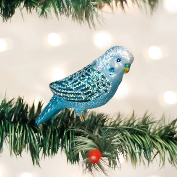 - Pet stroller can be taken on the planeBlue Miniature Parakeet Ornament