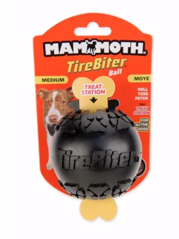 Pet ProductsMammoth MED. 3 IN. TIREBITER BALL W/TREAT STATION