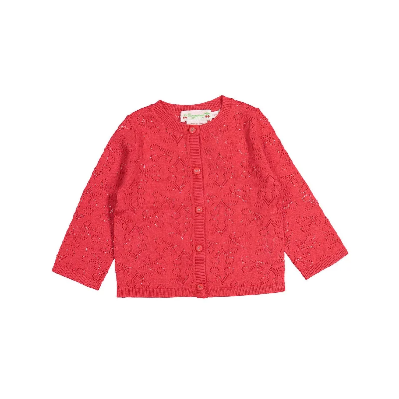 - Automatic temperature adjustment cat bedBonpoint Red Openwork Clayel Baby Cardigan