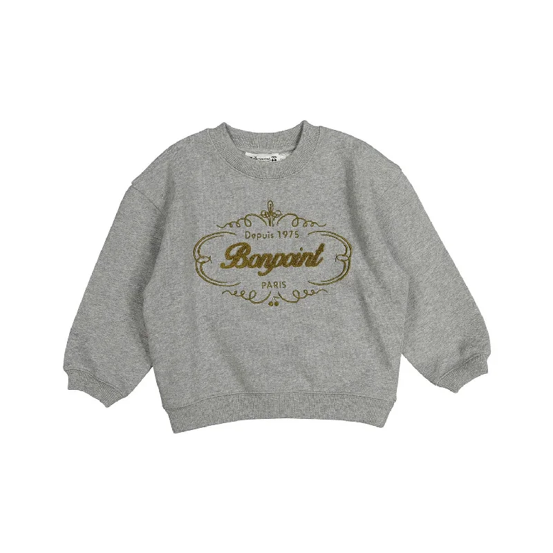 - Custom pet birthday cakeBonpoint Grey Logo Tonino Sweatshirt