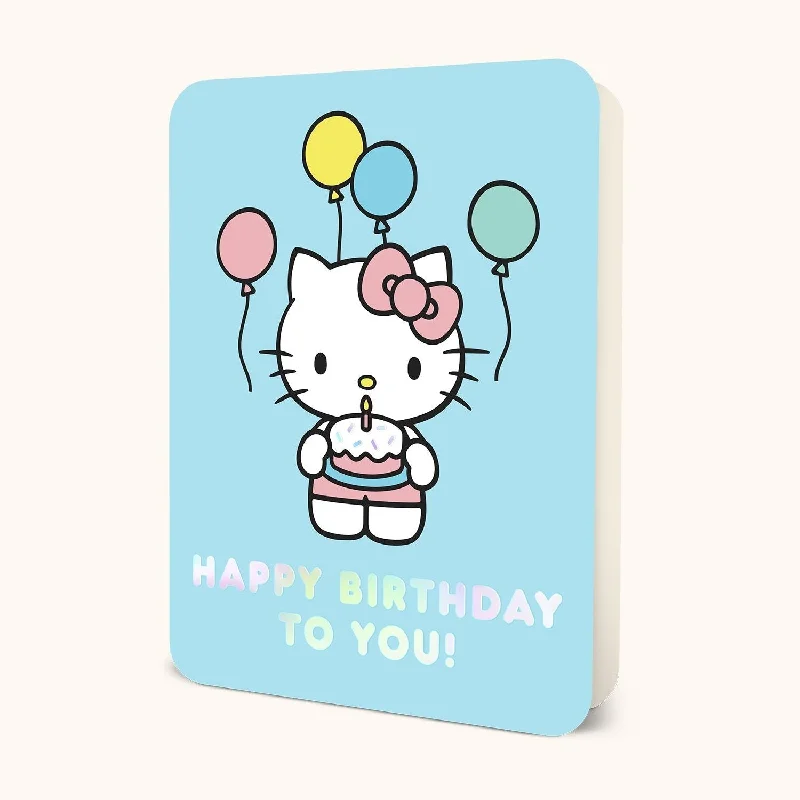 - Chinchilla cooling ice nest ceramic plateHello Kitty x Studio Oh! Happy Birthday Blue Deluxe Greeting Card