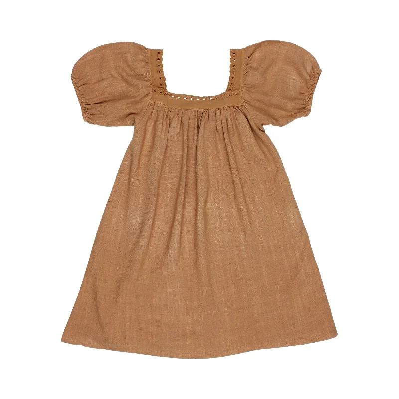 ---Buho Caramel Lace USA Dress