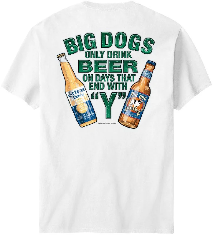 - Dog heart rate monitoring collarOnly Drink Beer On Days That End In Y T-Shirt