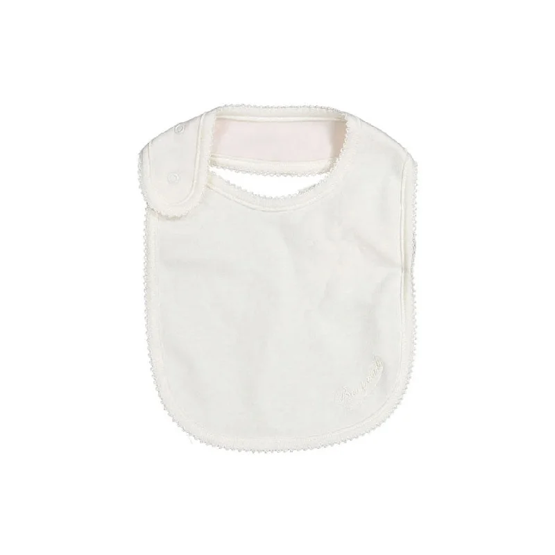 ---Bonpoint Pale Rose Embroidered Bib