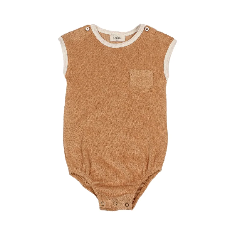 - Pet fence foldable indoorBuho Caramel Baby Terry Cloth Romper