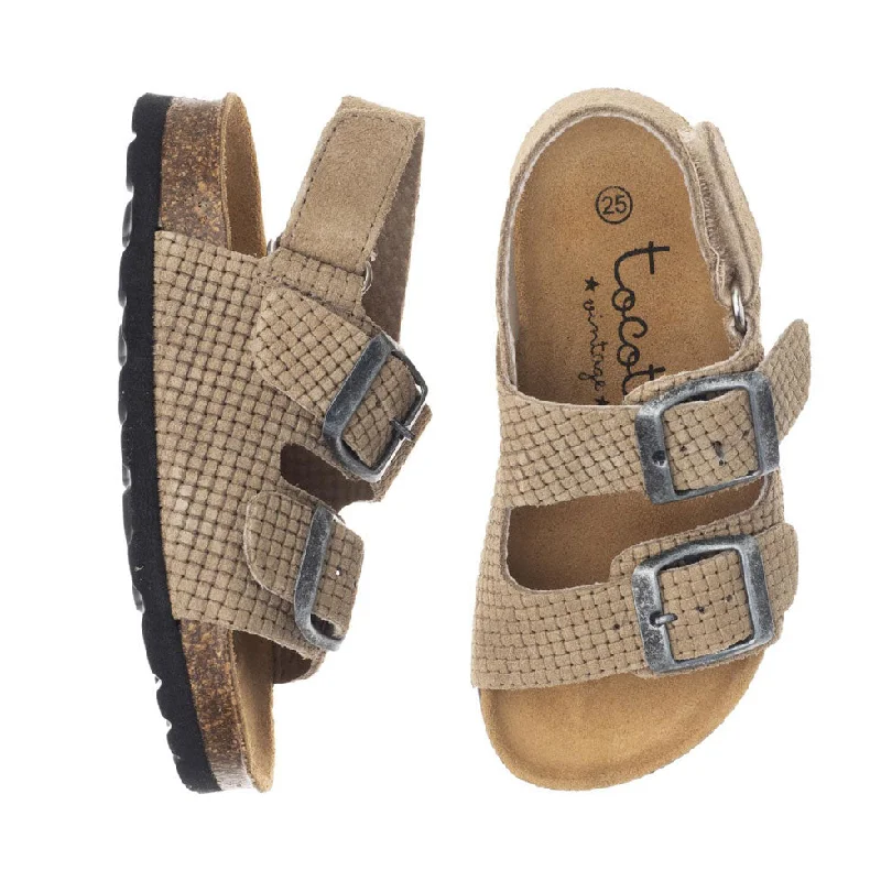 - Car dog seat beltTocoto Vintage Beige Bio Two Buckles Sandals