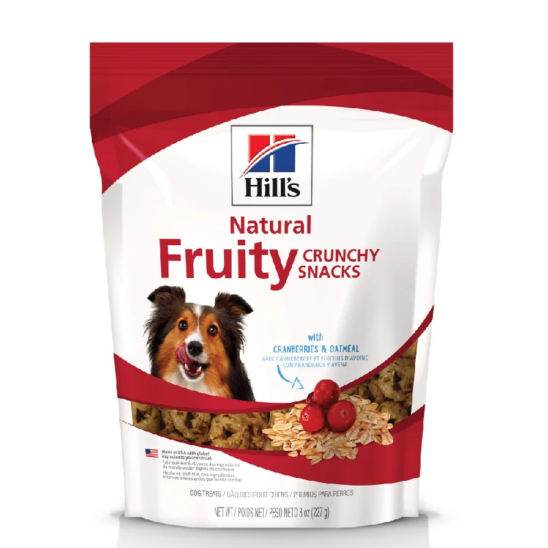 - Organic cotton dog bibsHill's Science Diet Fruity Snacks with Cranberry & Oatmeal Dog Treats