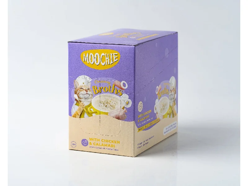  -Non-contact cat thermometerMoochie Broth Chicken & Calamari 16x40g Pouchs