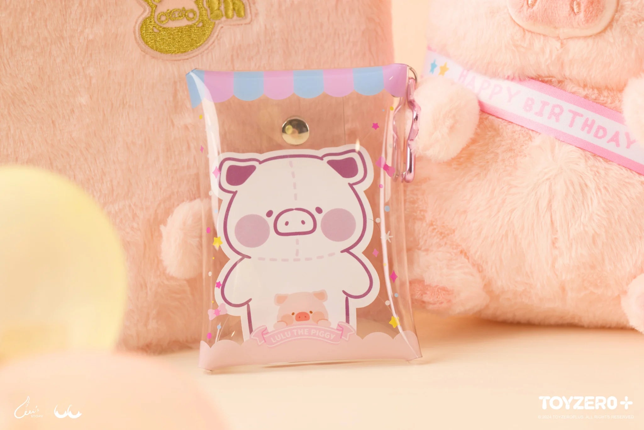 ---LuLu the Piggy Birthday - PVC Pouch