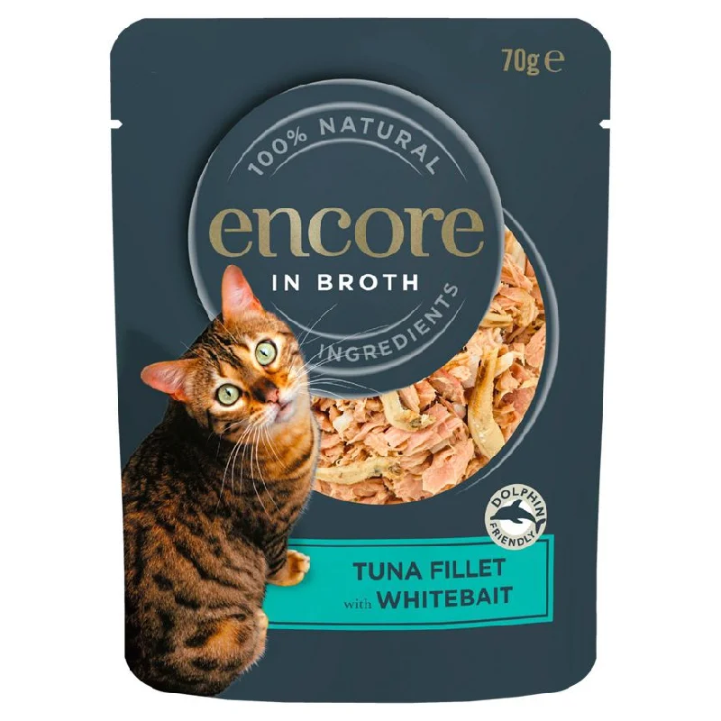  . **Ingredient-Related**  Encore Pacific Tuna Fillet & Whitebait Adult Cat Food Pouch