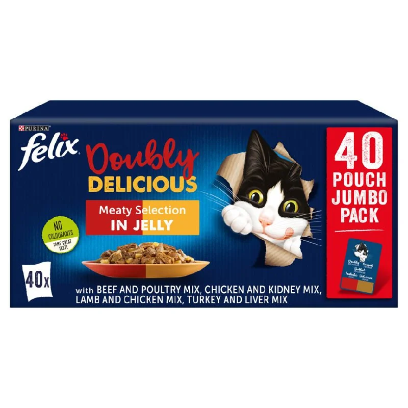    - Cat food for pregnant and nursing cats  Felix As Good As It Looks Doubly Delicious Cat Food Meaty