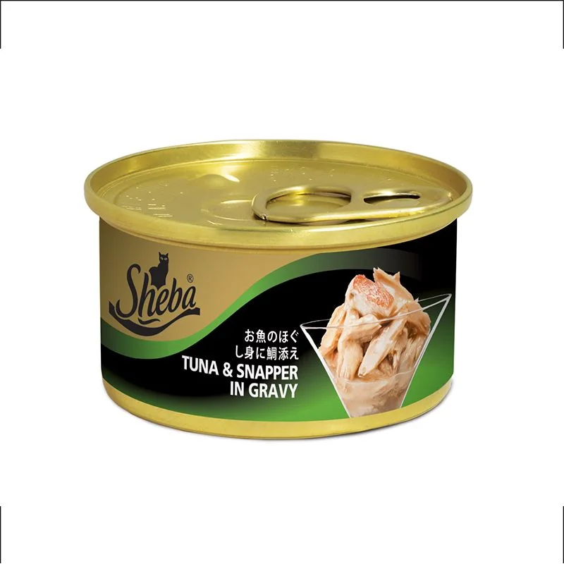    - High-protein cat food  Sheba Tuna & Snapper in Gravy Wet Food 85g