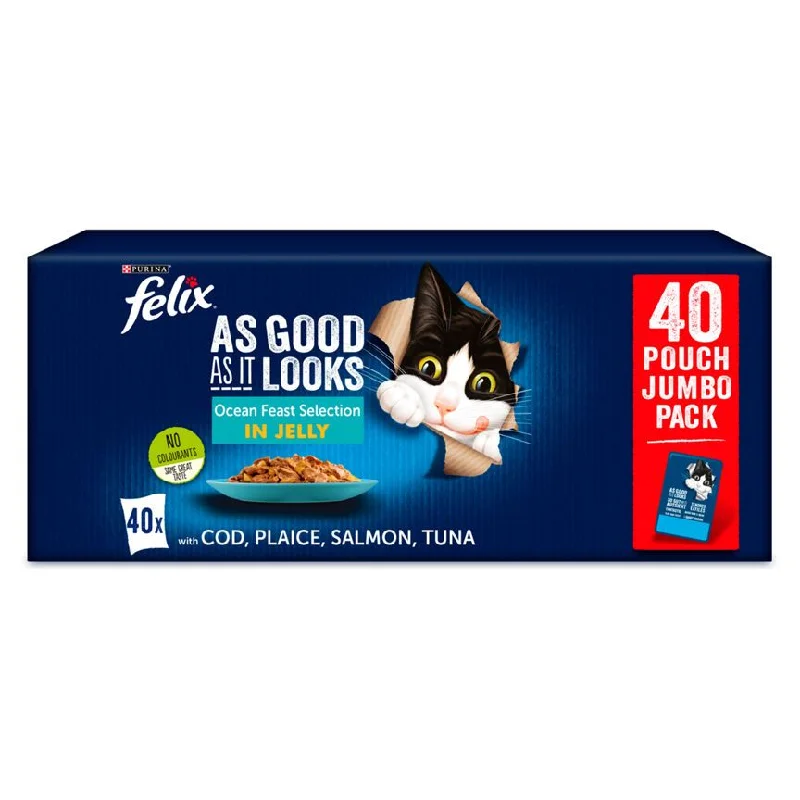    - Senior cat food  Felix As Good As It Looks Cat Food Ocean Feasts