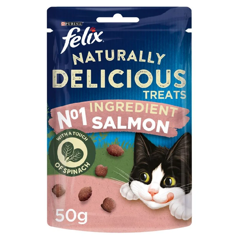    - How is Bricky cat food?  Felix Naturally Delicious Cat Treats Salmon