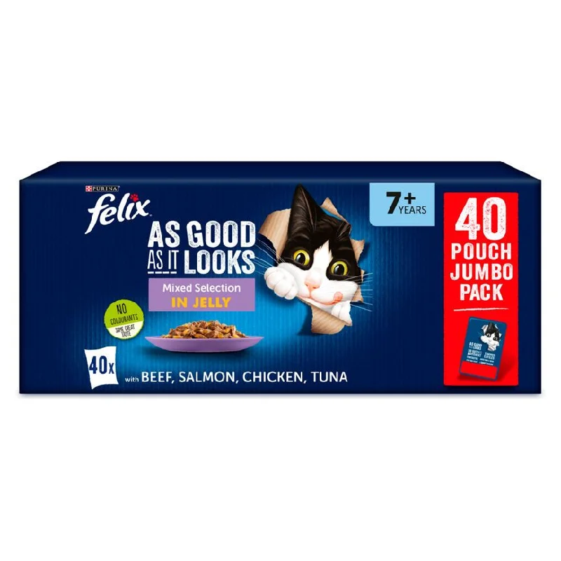  . **Brand-Related**  Felix As Good As It Looks Senior Cat Food Mixed