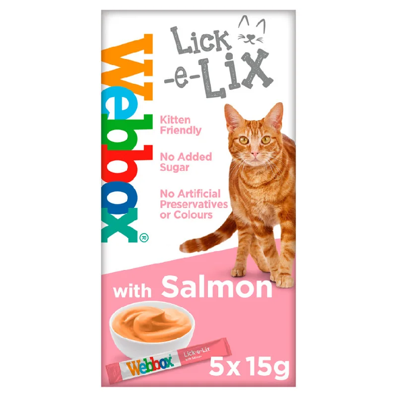    - Royal Canin cat food recommendations  Webbox Lick-e-Lix with Salmon Yoghurty Cat Treats 5 Pack