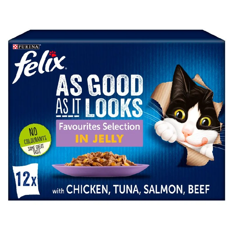    - High-protein cat food  Felix As Good As It Looks Cat Food Mixed